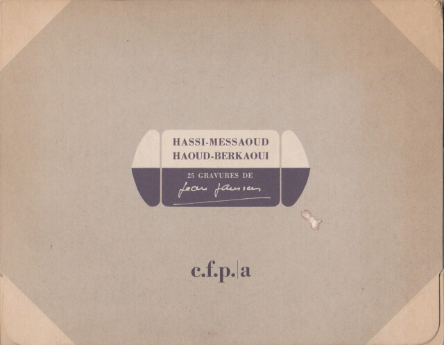 Hassi-Messaoud Haoud-Berkaoui 25 Gravures de Jean Janssen, teka z kompletem reprodukcji