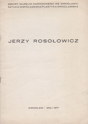 Rosołowicz Jerzy Katalog z 1977 143573.