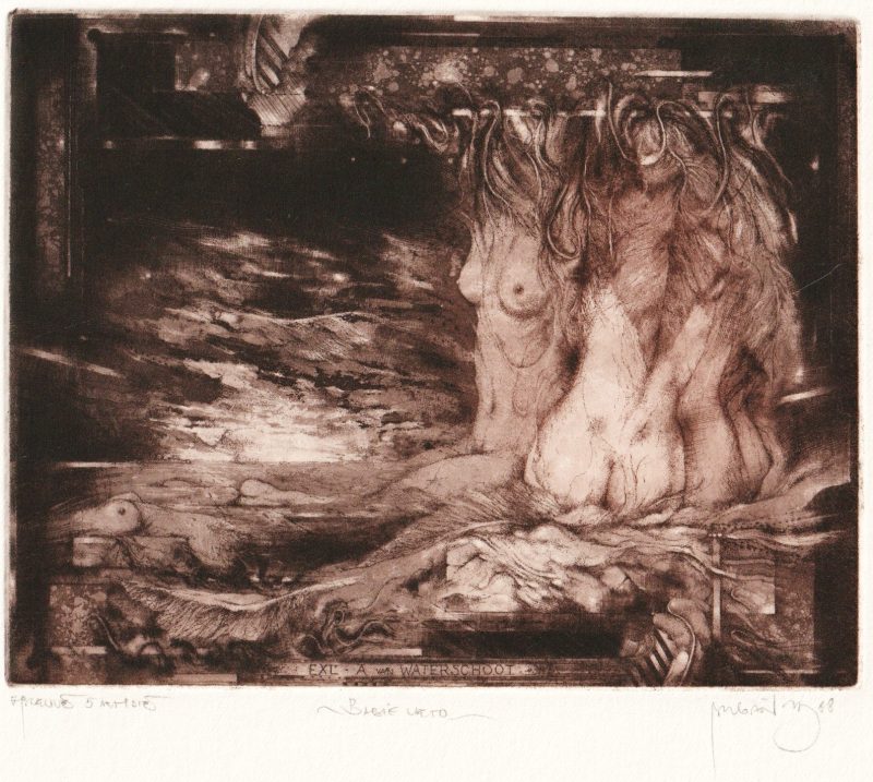 Zdenek BUGAN (ur. 1957) ekslibris A. van Waterschoot