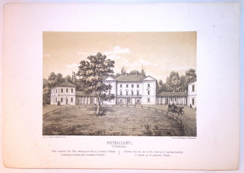 Napoleon ORDA (1807-1883) 046 PIETNICZANY (G. Podolska) z: Album widoków historycznych Polski