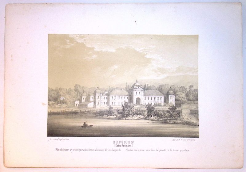 Napoleon ORDA (1807-1883) 057 SZPIKÓW ( Gub. Podolska) z: Album widoków historycznych Polski