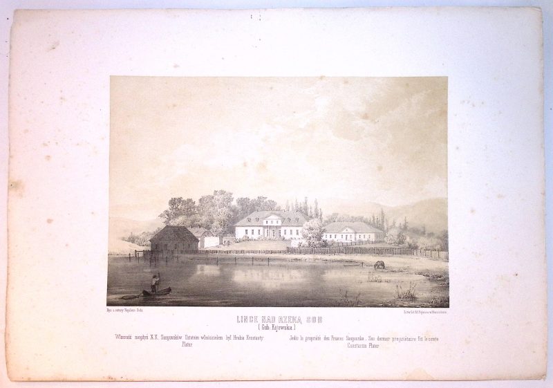 Napoleon ORDA (1807-1883) 066 LINCE NAD RZEKĄ SOB (Gub. Kijowska) z: Album widoków historycznych Polski