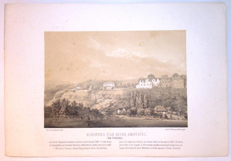 Napoleon ORDA (1807-1883) 103 PANIOWCE nad rzeką SMOTRYCZ (G. Podolska) z: Album widoków historycznych Polski