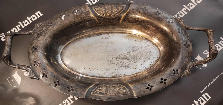 Patera / półmisek platerowany – Bracia Buch, Warszawa  wzór: 63 [prezent]                 212105.
