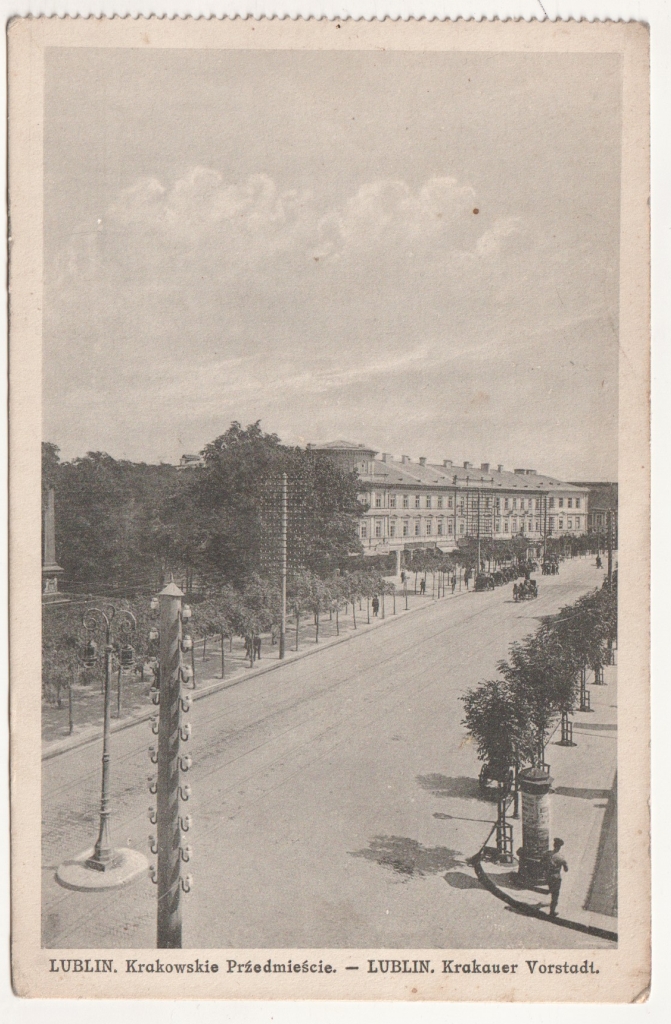 LUBLIN Krakowskie Przedmieście. Widok z góry
