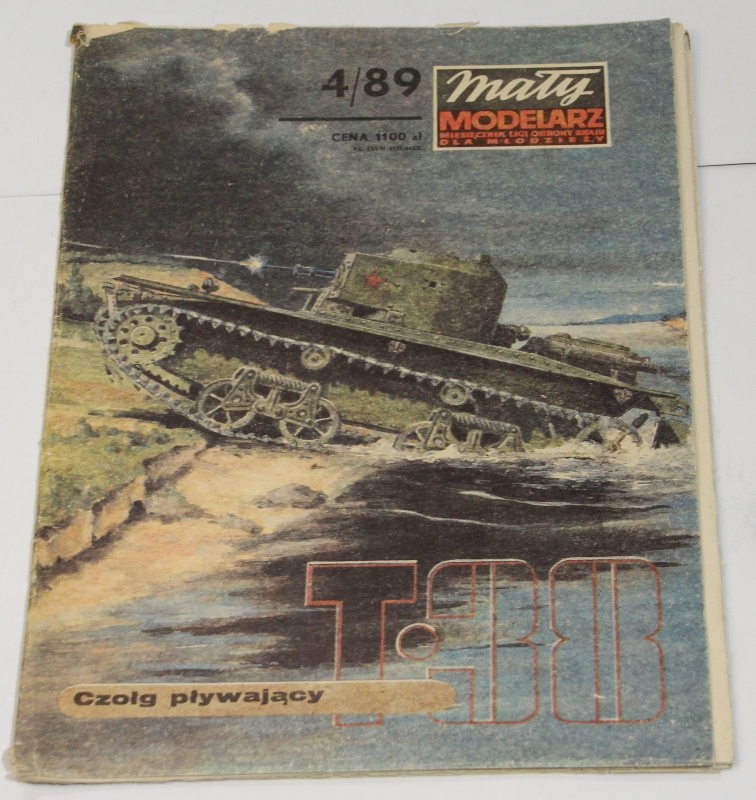 Mały Modelarz 4/1989 Radziecki czołg pływający T-38 M2