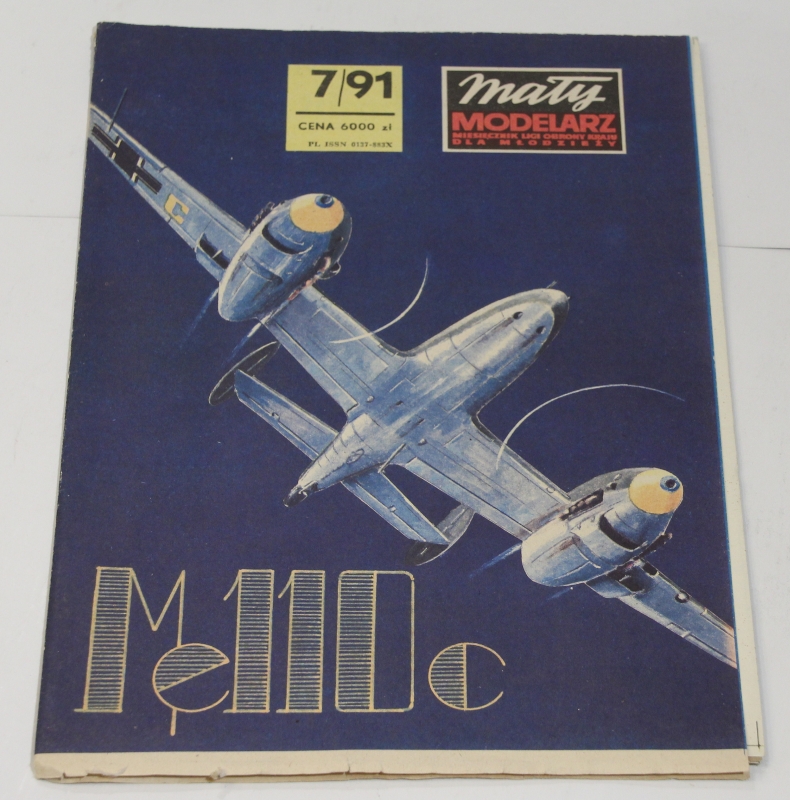 Mały Modelarz 7/1991 Ciężki samolot myśliwski Messerschmitt 110 C