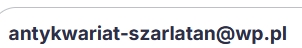 litery z adresem